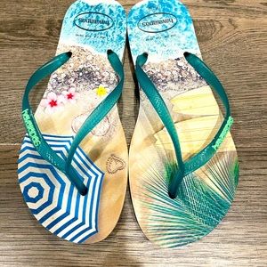 Havaianas beach flip flops
